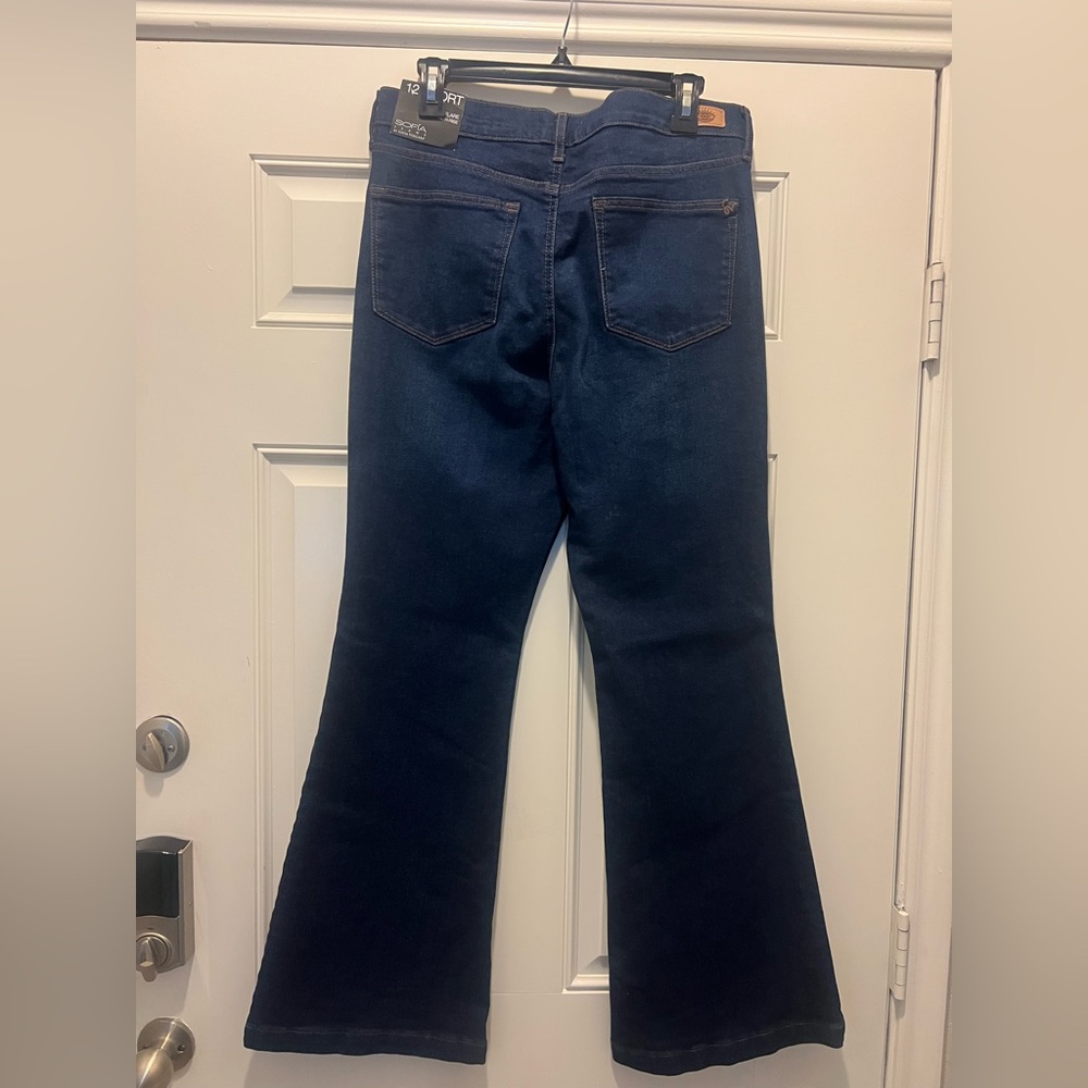 NWT Sofia by Sofia Vergara Deep Indigo Flare Jean… - image 2